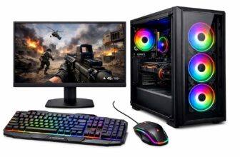 Desktop Computer PC Set | Core i5 Processor | 16GB RAM | 512GB SSD | HD Graphics 2000 | RGB 4 Fan Cabinet | 19 Inch LED Monitor | RGB Keyboard Mouse | WiFi | Windows 10 Pro