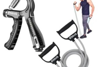 Hand Gripper withCounter (10-60kg) + Double TubeResistance Band