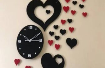 ❤️ Elegant Heart Design Wall Clock – Modern Decorative Wall Art ❤️