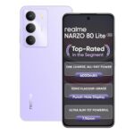 realme NARZO 80 Lite 5G (Crystal Purple, 4GB+128GB) | 6000mAh Long-Lasting Battery | MediaTek Dimensity 6300 5G | AI Assist | IP64 Rated Water & Dust Resistance | Military-Grade Durability