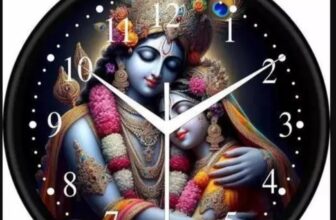 Radha Krishna Designer Wall Clock – Budget Friendly